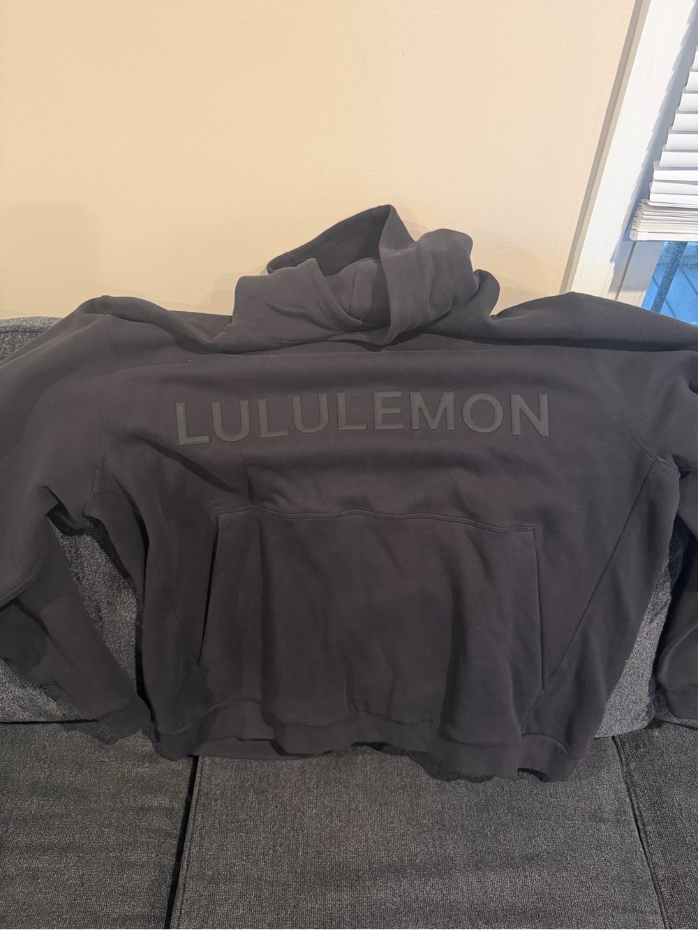 lululemon athletica Men's Black Hoodie Sweatshirt